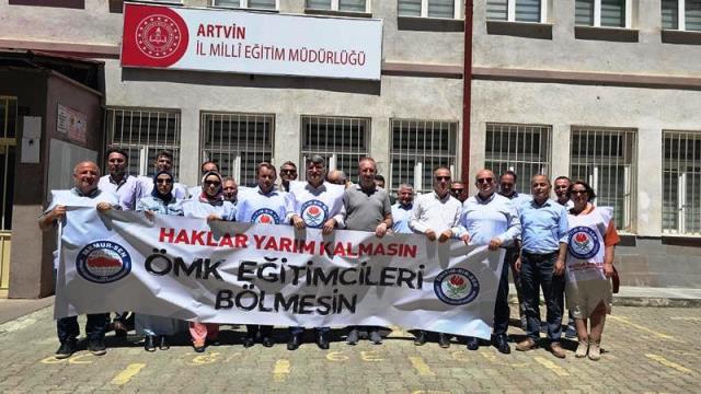 Eğitim-Bir-Sen Artvin Şube Başkanı İnce, “Öğretmenlik Meslek Kanununun hakları yarım kalmasın”