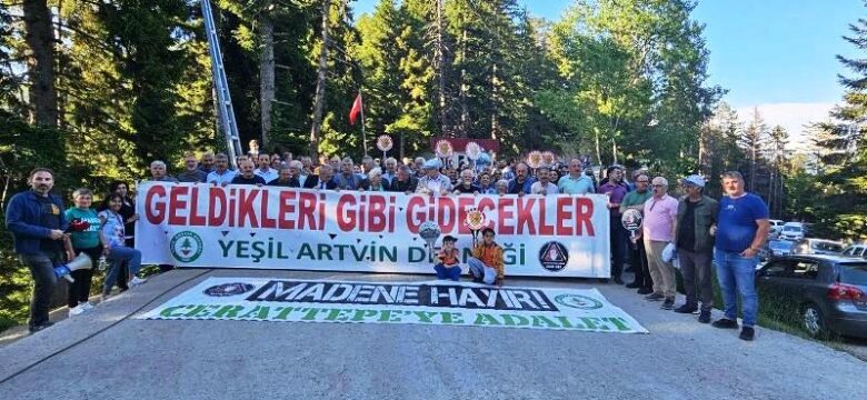 Yeşil Artvin Derneği, “Cerratepe Bizimdir Bizim Kalacak”