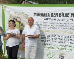 Ardanuç’ta 25 bin TL’ye satılan mantar ücreti Bilge bebeğe bağışlandı