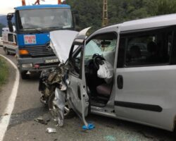 Borçka’da trafik kazası 1 yaralı