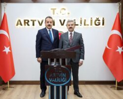 Korumalı: AK Parti Artvin Milletvekili Çelik, Valimiz Ergün’e Hayırlı Olsun Ziyaretinde Bulundu